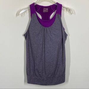 Athleta Sport Top Gray Purple Size S
